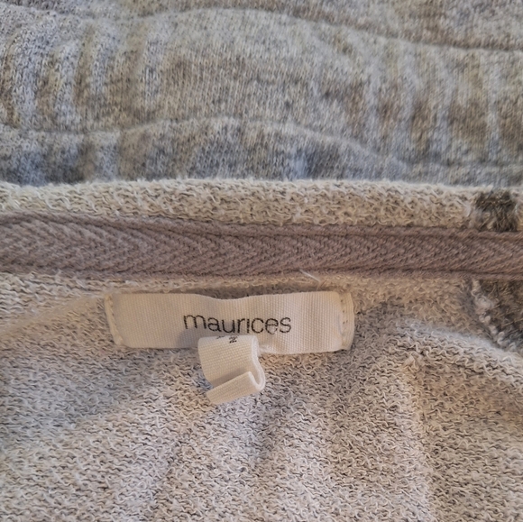 Maurices Gray Terry Dress Medium *W - Picture 5 of 6